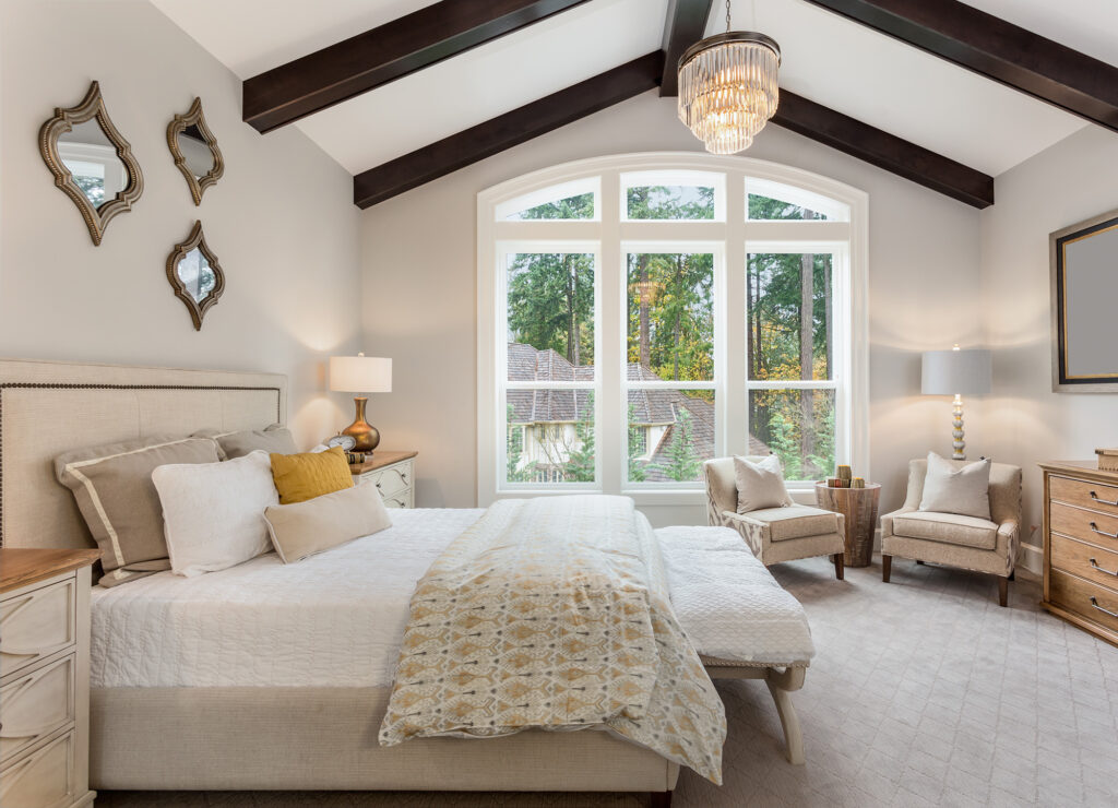 Karastan Carpet in a large bedroom | DeGraaf Interiors