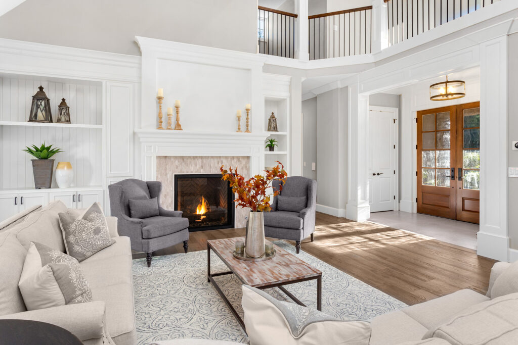 layered flooring and area rugs with DeGraaff Interiors in Grand Rapids, MI