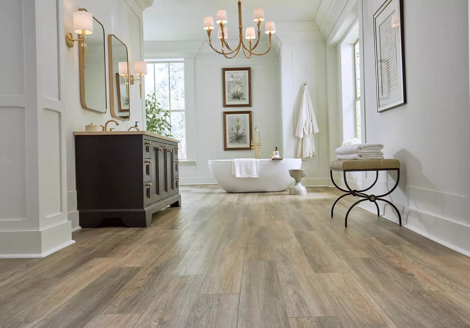 Dark flooring